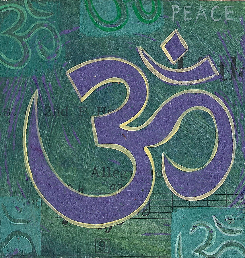 Om Peace Whisper Mixed Media by Jennifer Mazzucco