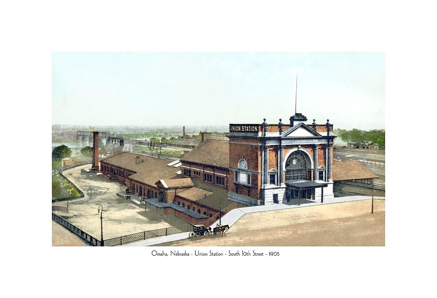 Omaha - Nebraska - Union Station - South 10th Street - 1905 Digital Art by John Madison