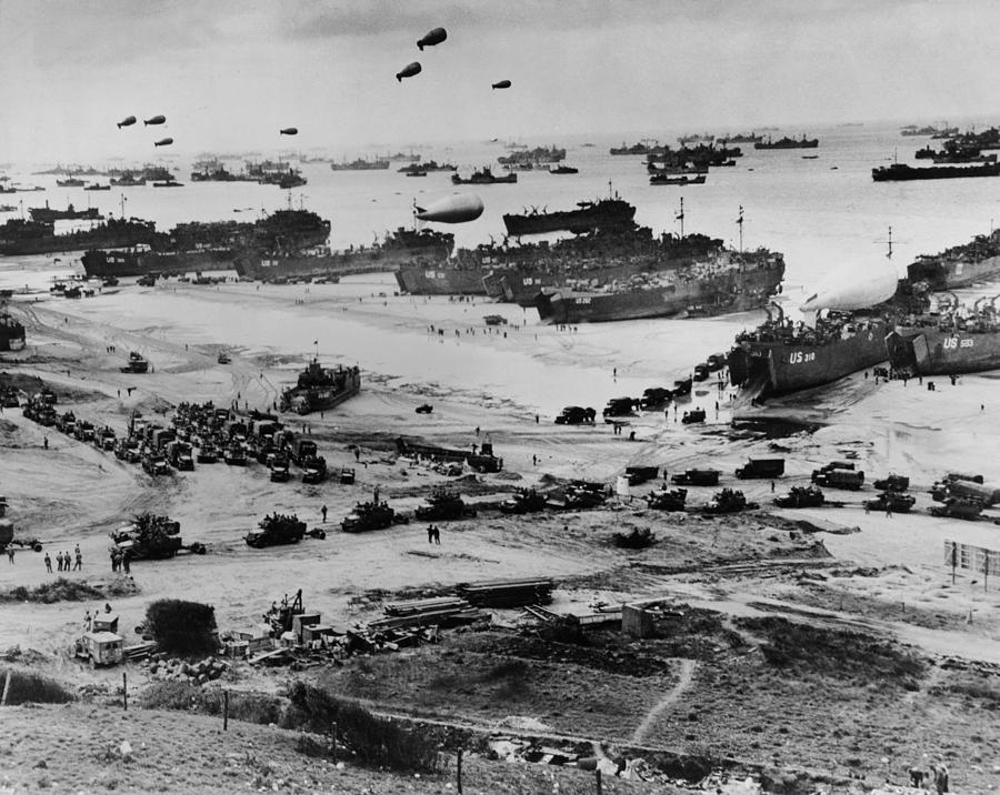 Omaha Beach After D-day. Protected Photograph by Everett