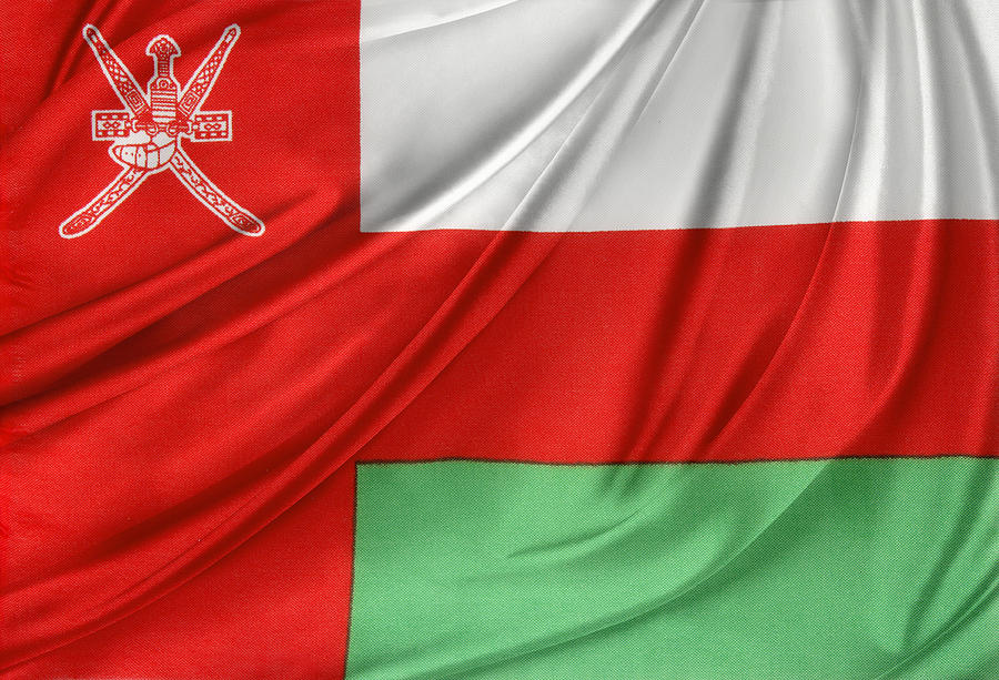 Flag Photograph - Oman flag by Les Cunliffe