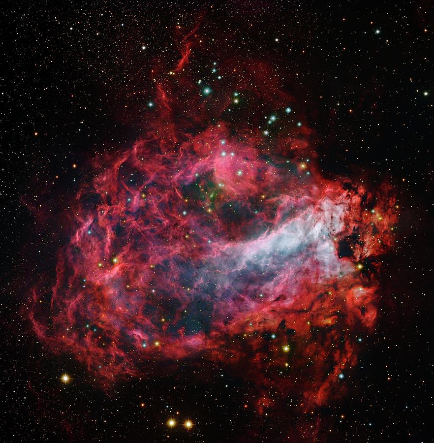 Space Photograph - Omega Nebula by Robert Gendler