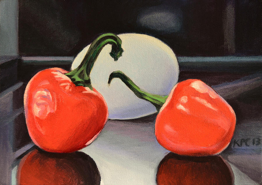 Still Life Painting - Omelette by Kenneth Cobb