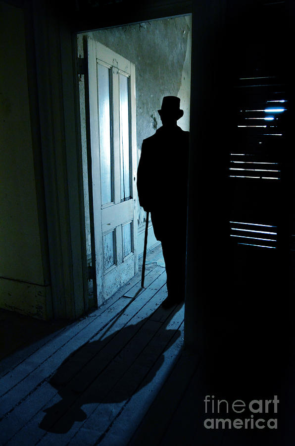 Ominous Man in a Top Hat Photograph by Jill Battaglia