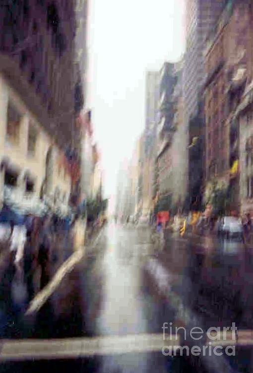 On A Clear Day Abstract 5th Ave New York Photograph by Michael Hoard