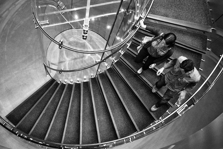 On a Downward Spiral Photograph by Cornelis Verwaal