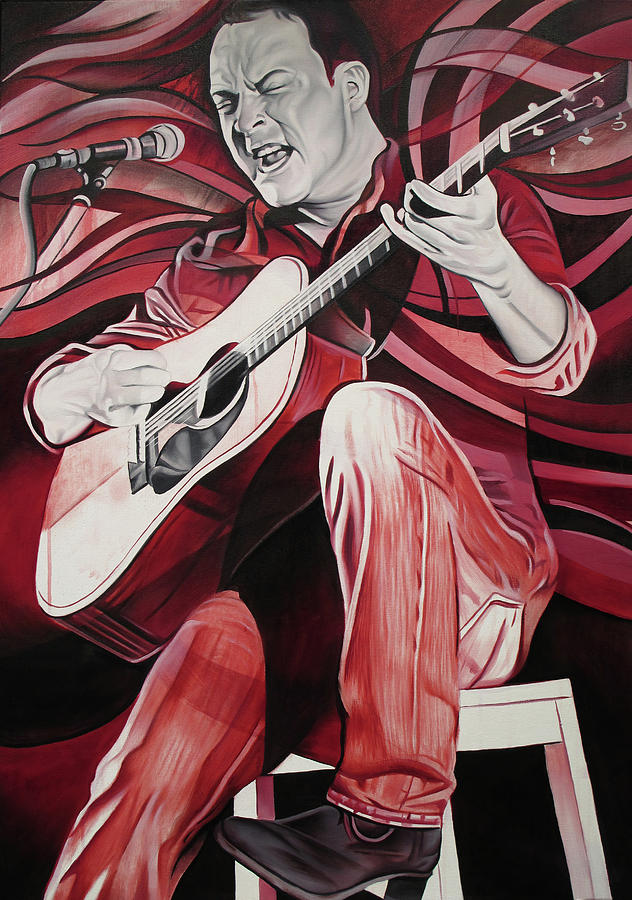 Dave Matthews-On bended Knees Painting by Joshua Morton