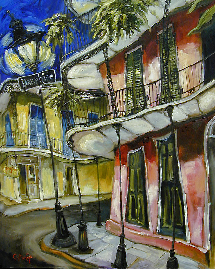 New Orleans Painting - On Dauphine by Carole Foret