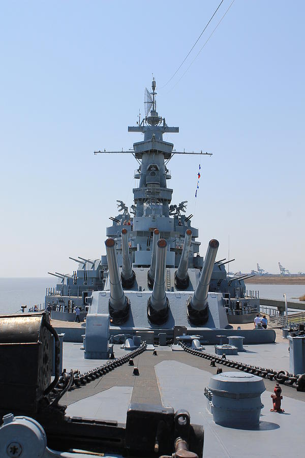 On Deck on the USS Alabama Photograph by Mary Koval - Fine Art America