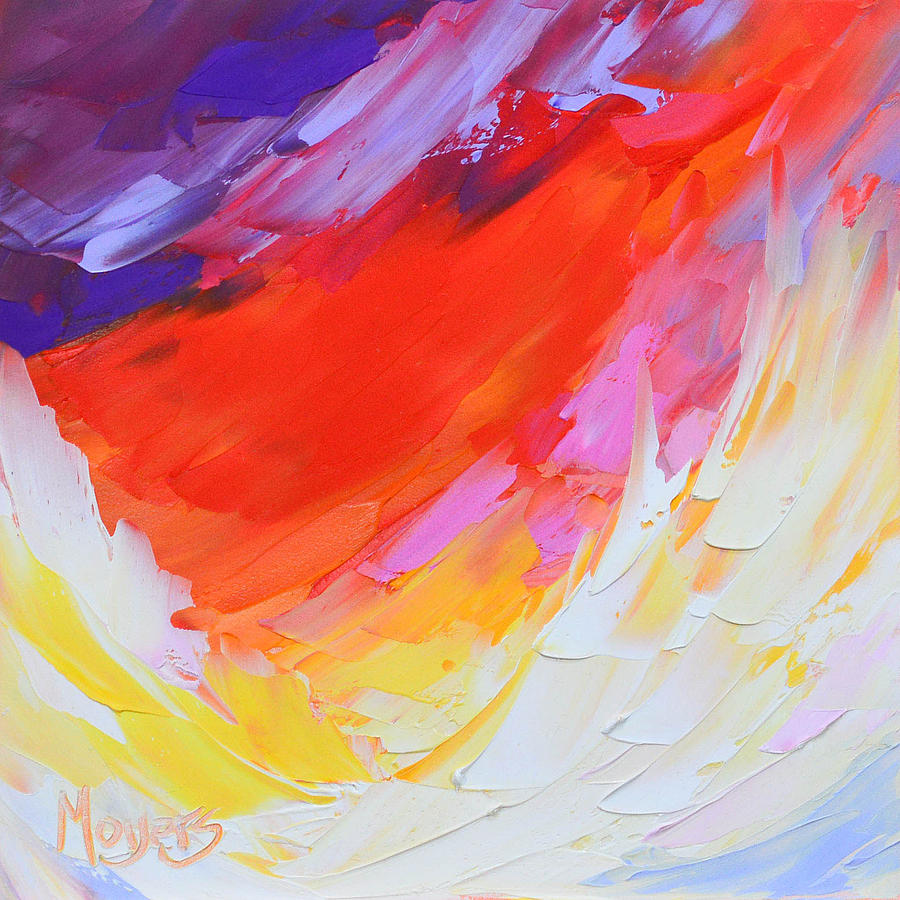 Abstract Painting - On Eagles Wings by Mike Moyers