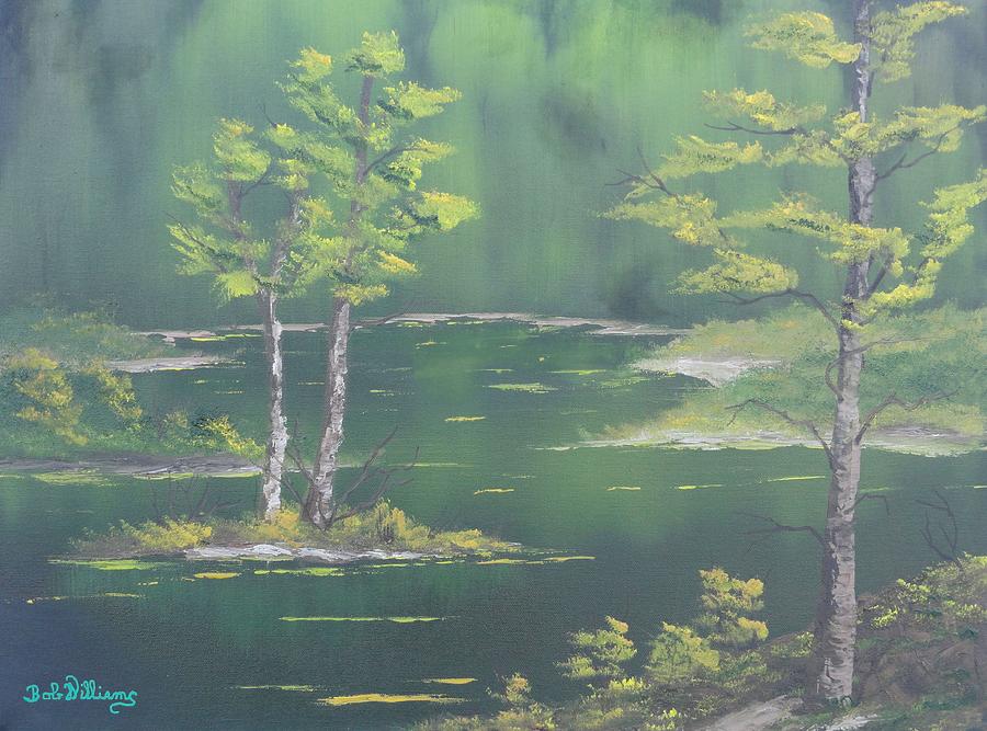 On Emerald Pond Painting by Bob Williams