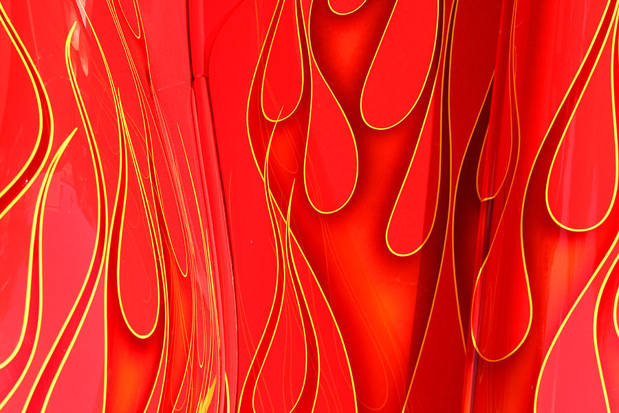 Abstract Photograph - On Fire by Joe Kozlowski
