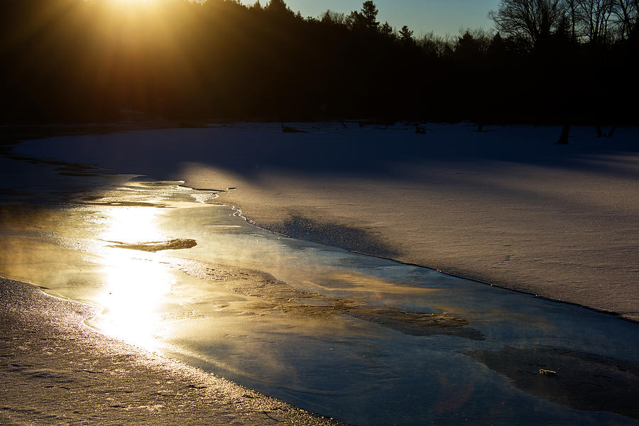 On Frozen Golden Pond Photograph by Ed McDermott