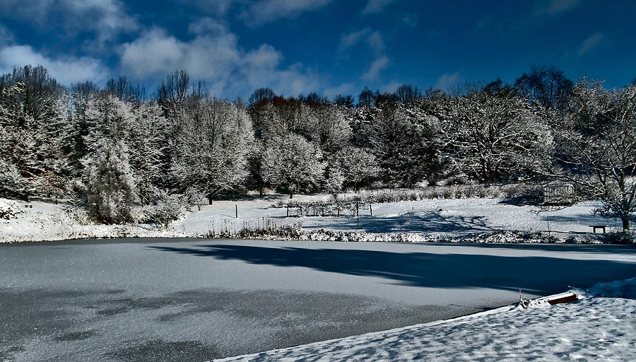 On Frozen Pond Photograph by William Rockwell