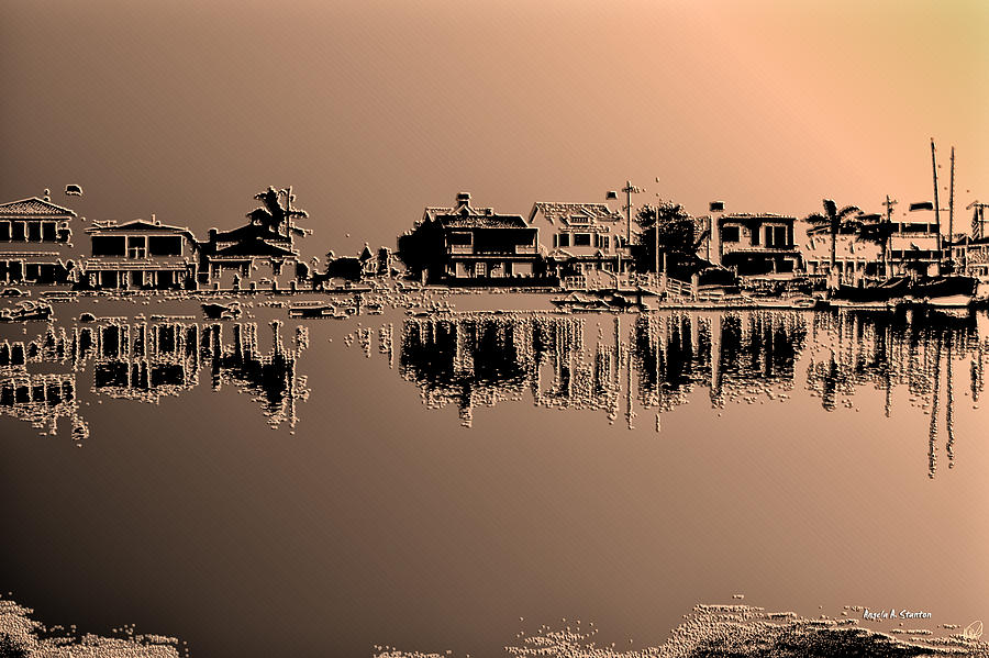 Newport Beach Photograph - On Golden Pond by Angela Stanton