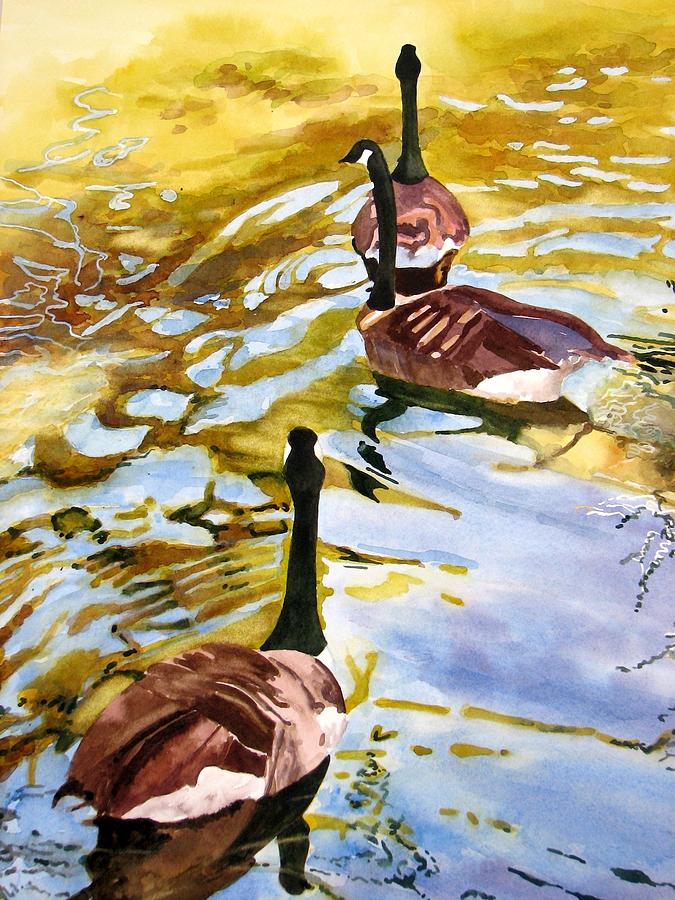 On Golden Pond Painting by Sherri Bails | Fine Art America