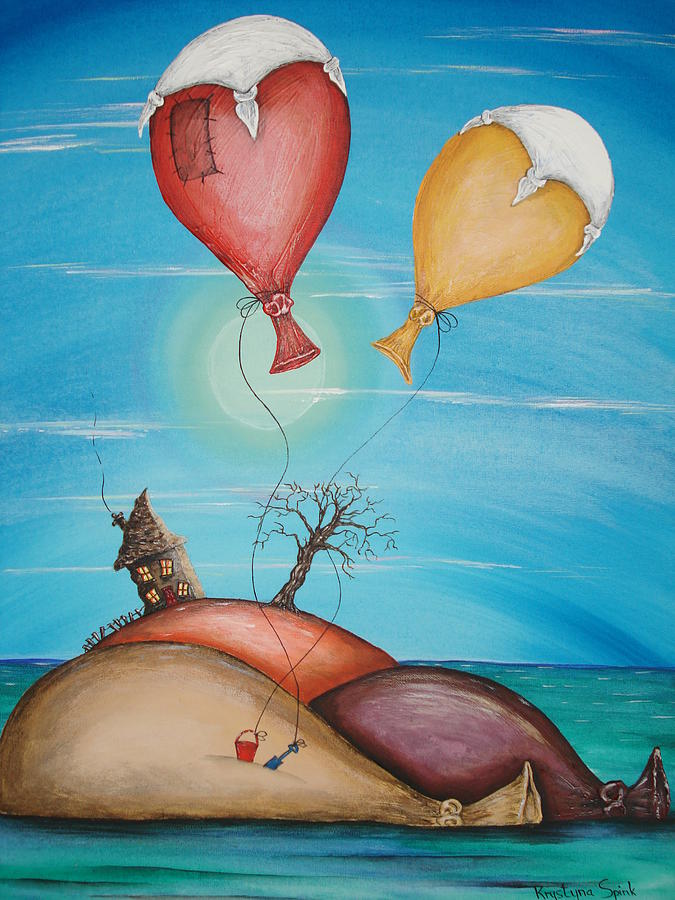 On Holiday Painting by Krystyna Spink