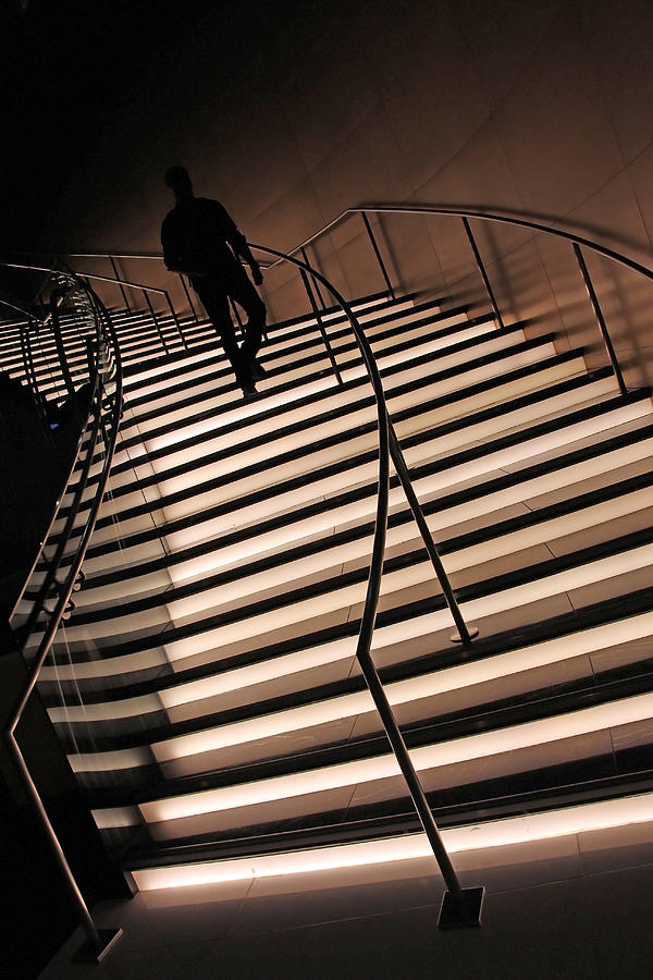 On Illuminated Stairs Photograph by Cora Wandel