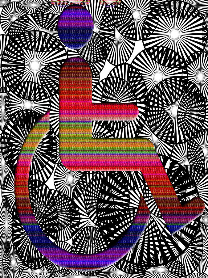 On Rolling Chair Digital Art by Laura Pierre-Louis