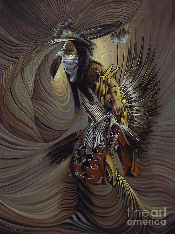 On Sacred Ground Series IIl Painting by Ricardo Chavez-Mendez