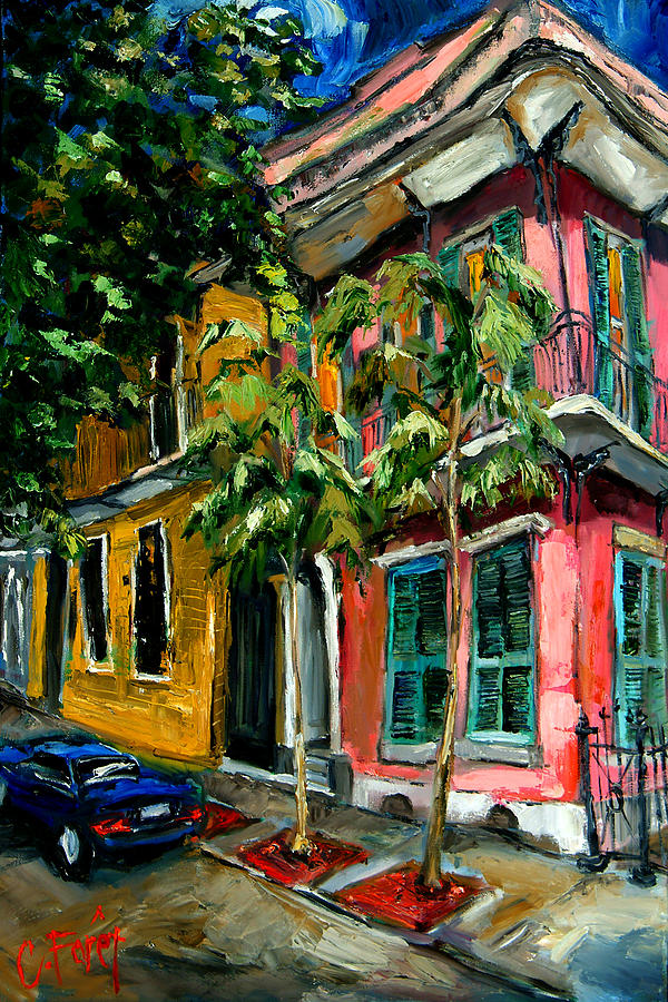 On St. Charles Painting by Carole Foret