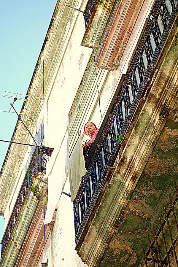 Balcony Photograph - On the Balcony by Valentino Visentini