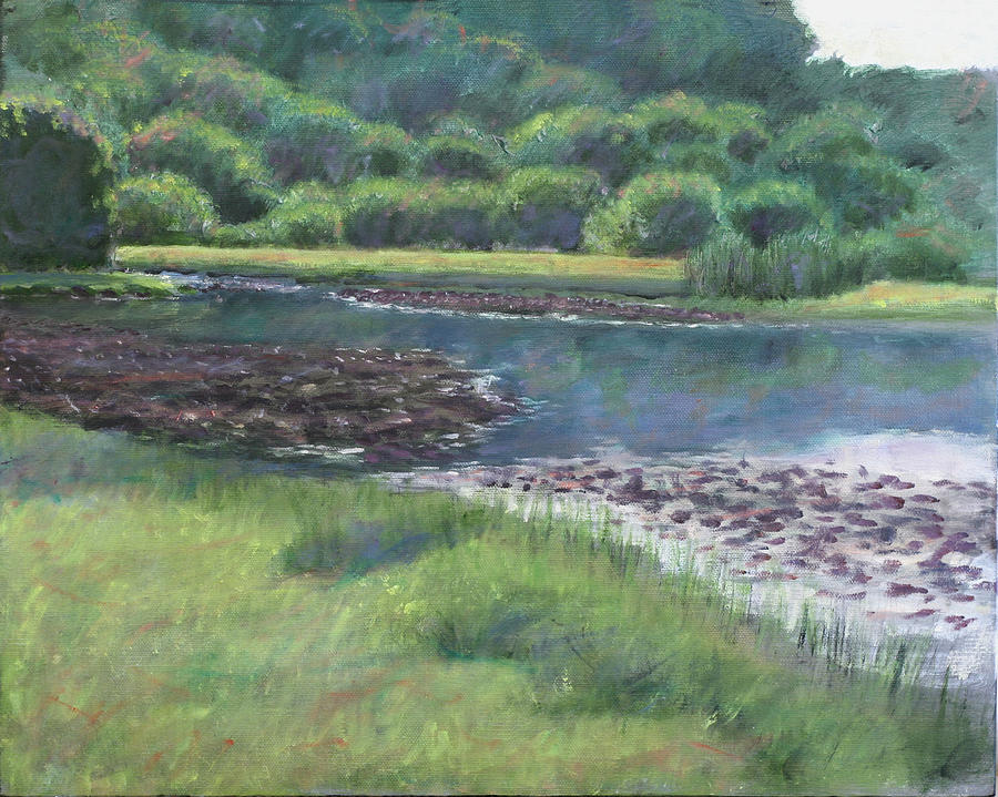 On the Banks of Plum Creek Painting by David Zimmerman