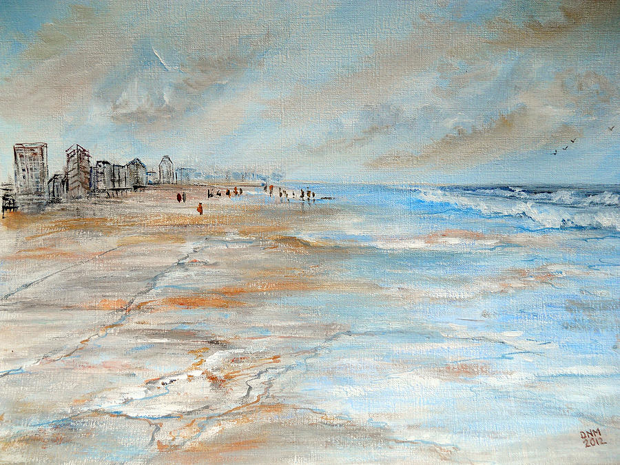 On the Beach Painting by Dorothy Maier