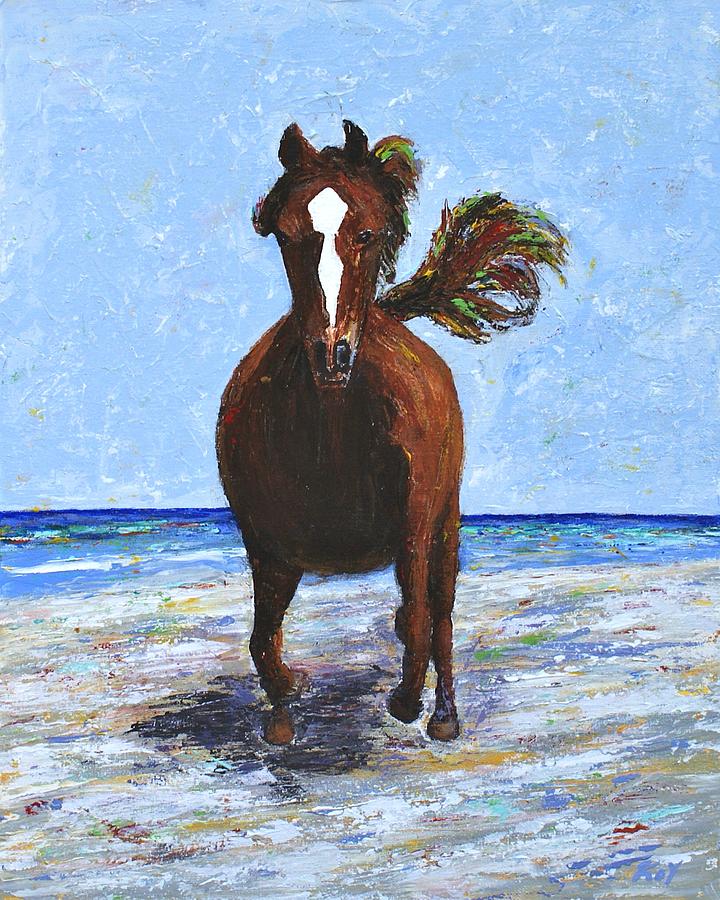 On the Beach Painting by Doug Key - Fine Art America