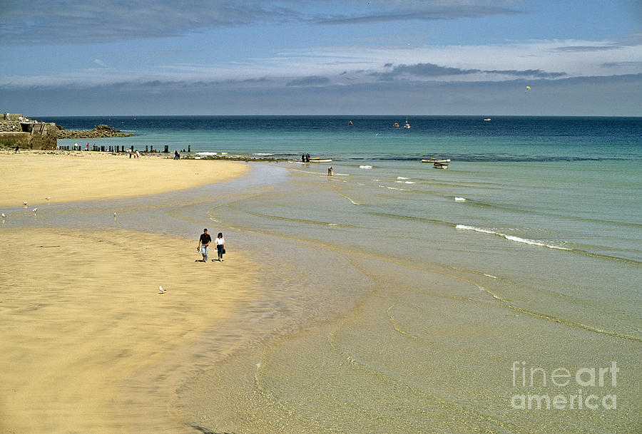 Beach Photograph - On The Beach St Ives by David Davies Beach Photograph - On The Beach St Ives by David Davies