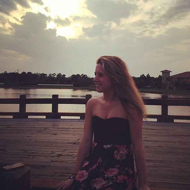 Florida Photograph - On The Boardwalk 😊#dress #florida by Sara Schmitt