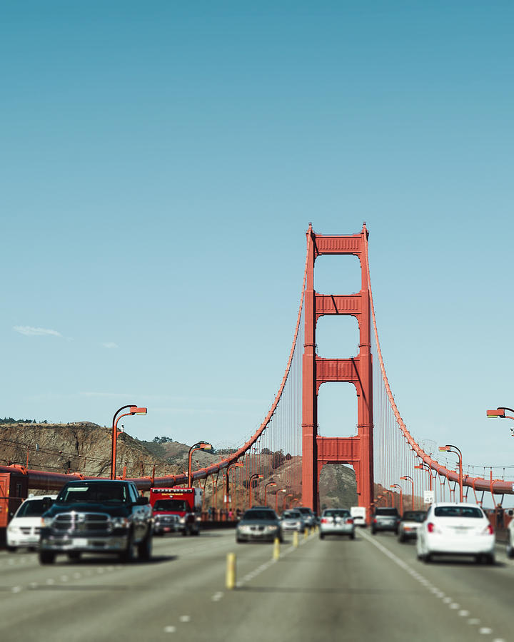 San Francisco Photograph - On the bridge by Nastasia Cook
