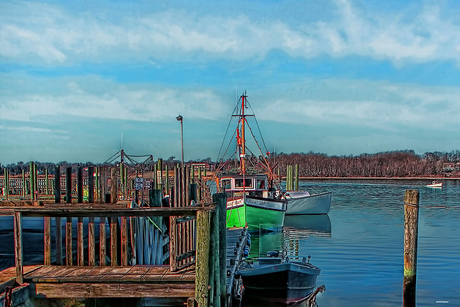 Pier Photograph - On the Dockside Bristol Rhode Island by Tom Prendergast