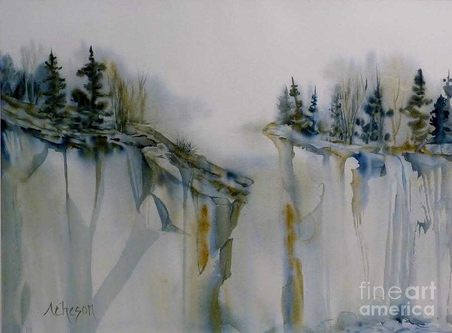 On the Edge Painting by Donna Acheson-Juillet