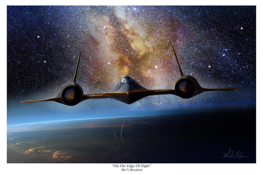 Aviation Painting - On The Edge Of Night by Mark Karvon
