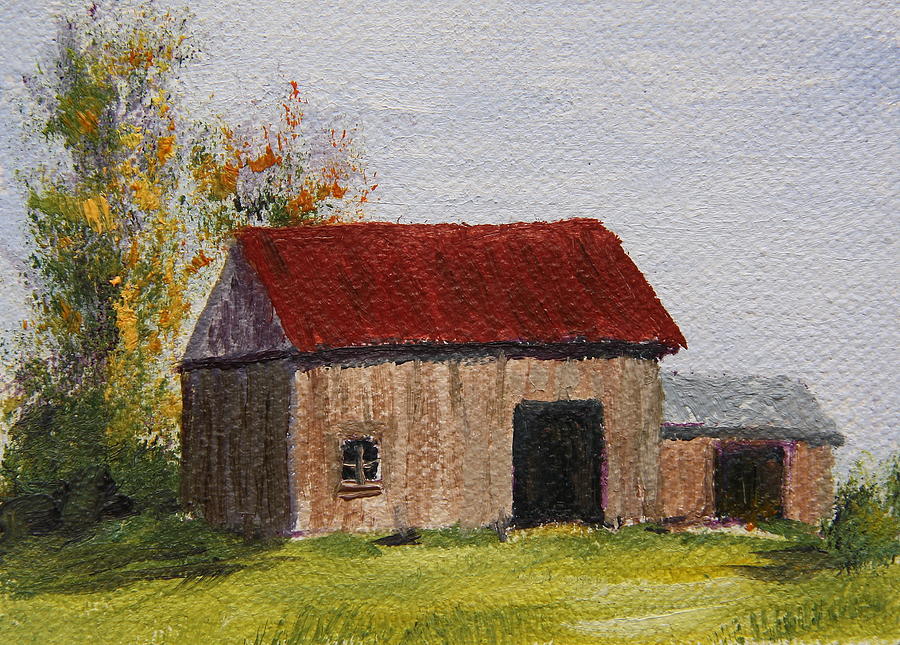 On the Farm Painting by Alan Mager