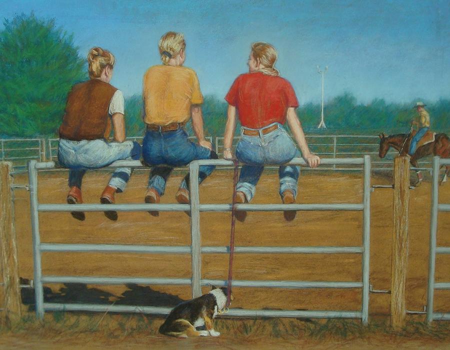 On The Fence Painting by Kay Ridge