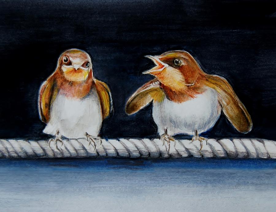On the High Wire Painting by Jean Cormier