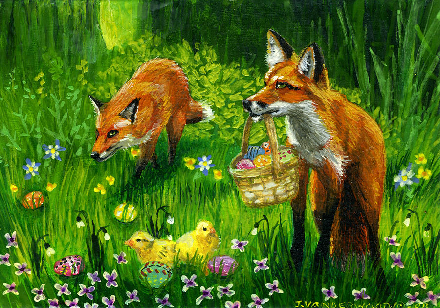 On The Hunt Painting by Jacquelin L Vanderwood Westerman