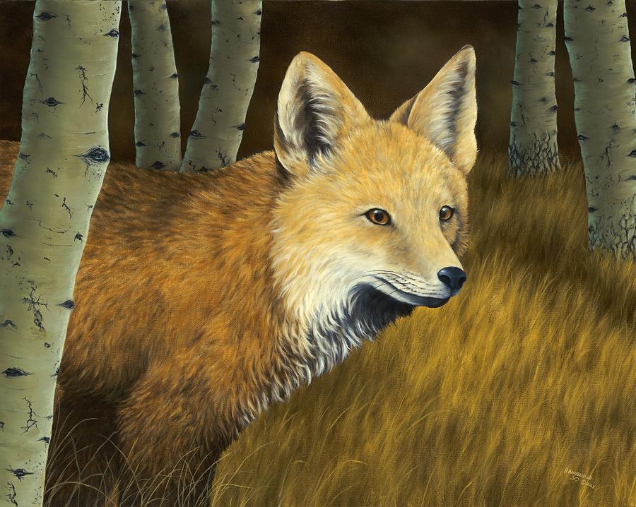 Animal Painting - On the Hunt by Rick Bainbridge