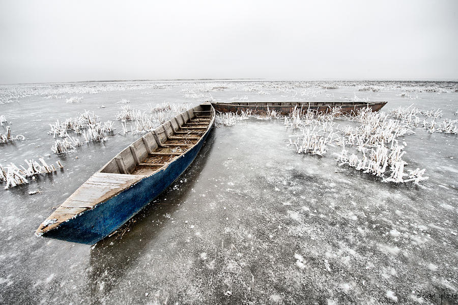 Boat Photograph - On the ice... by Okan YILMAZ
