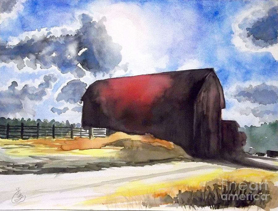 On The Macon Road. - Saline Michigan Painting by Yoshiko Mishina