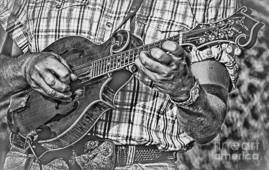Music Photograph - On the Mandolin by Robert Frederick