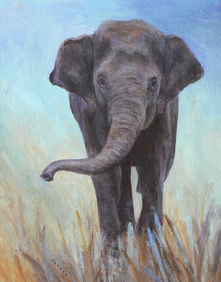 Wildlife Painting - On the Move by Margaret Saheed