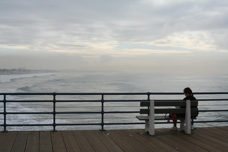 On the Pier Photograph by David S Reynolds