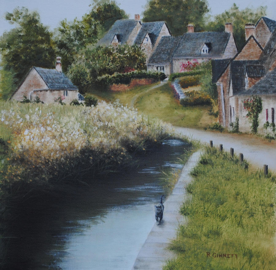 On the Prowl in the Cotswolds Painting by Richard Ginnett