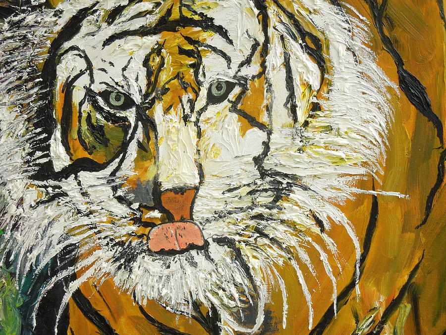 On the Prowl Zoom Painting by Randolph Gatling
