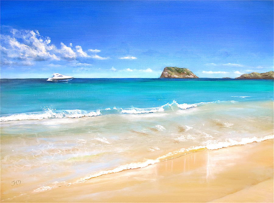 Summer Painting - Ibiza by Heather Matthews