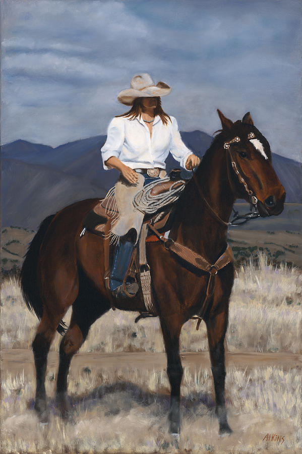 Portrait Painting - On the Range by Jack Atkins
