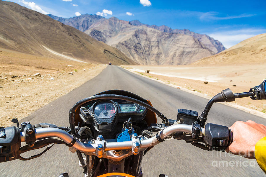 On the road in Ladakh Photograph by Didier Marti