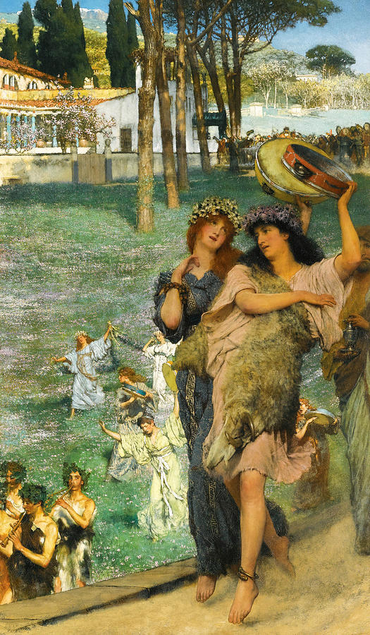 On the road Painting by Lawrence Alma-Tadema